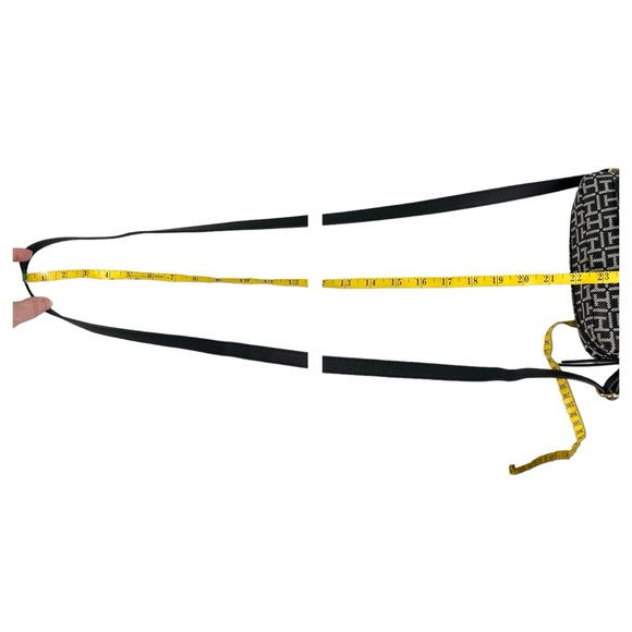 Tommy Hilfiger Black and White Logo Camera Crossbody Bag - Picture 14 of 16